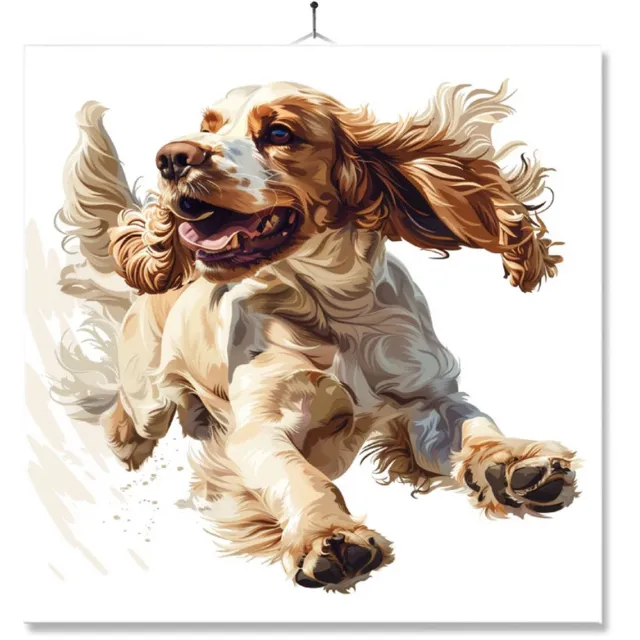 MC Living Tegel Met Opdruk | Geschenk | Wc | Toilet | Cocker Spaniel Ontwerp 2
