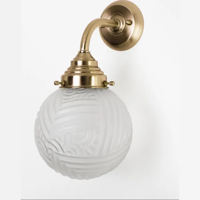 Coloured by Art Wandlamp Nouveau Romance Geëtst Curve Brons - Art Deco Trade