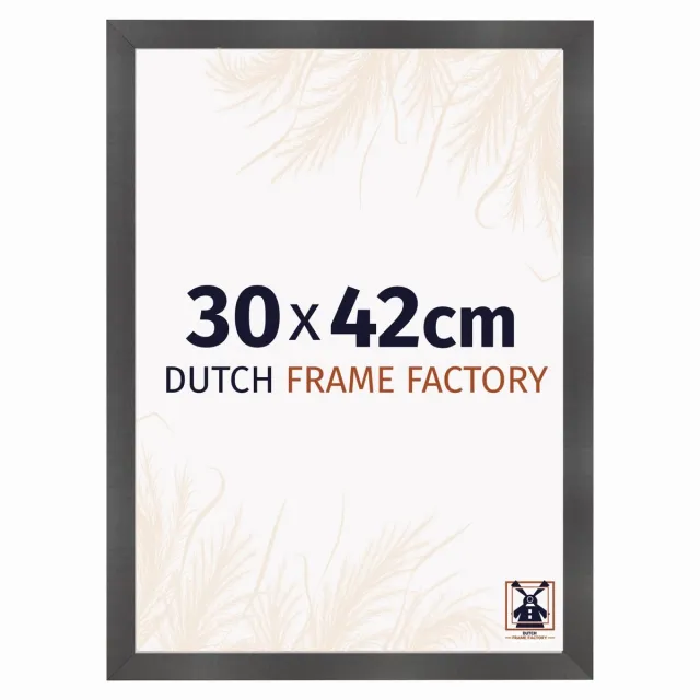 Dutch Frame Factory Fotolijst 30x42 cm - MDF - Zwart Mat - Praag