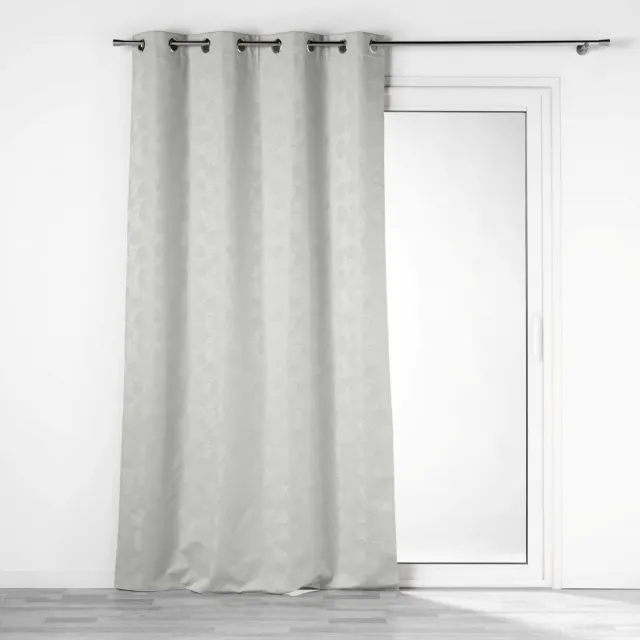 Douceur d intérieur Jasnoszara żakardowa zasłona zaciemniająca 140x260 cm Lunella – douceur d'intérieur Lichtgrijs
