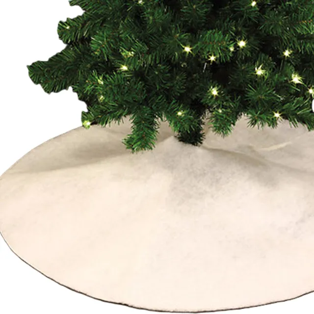 Feeric lights & Christmas Feeric Christmas Kerstboomrok - wit - 100 cm - vilt - rond - glinsterend sneeuwvlokkentapijt