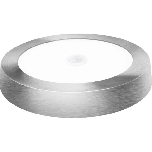 ABC-Led LED plafondlamp - beweging sensor - rond - Neutraal wit - zilver - 18W zilverkleurig