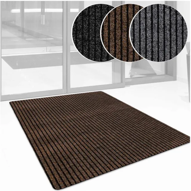 ANRO Mischa Deurmat Bruin 150x90 cm - Antislip - Rubberen rug