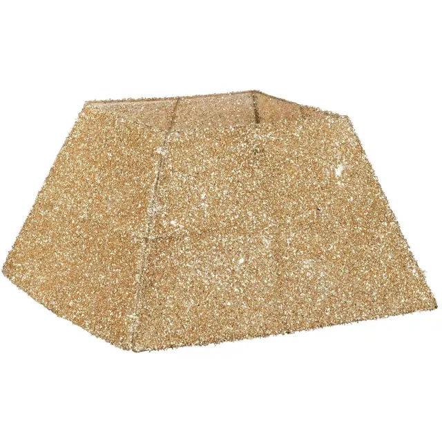 Mica Decorations Kerstboomrok Opvouwbaar - L50 x B50 x H30 cm - Kerstboommand - Goud