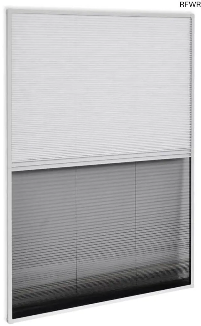 RFWR Plissé Insectenhor met Verduistering 60x80 cm zwart