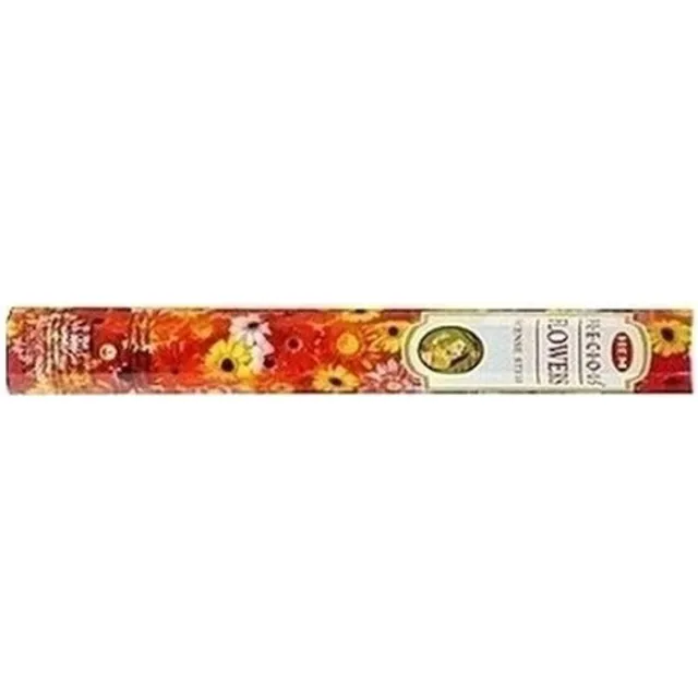 HEM Wierook stokjes - Precious Flowers - 1x pakje met 20 stokjes - Yoga/meditatie Bruin