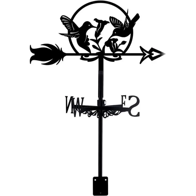 OUTARO Windwijzer - smeedijzeren windwijzer - decoratief - weerbestendig - geschikt voor tuinen en daken-FXB46