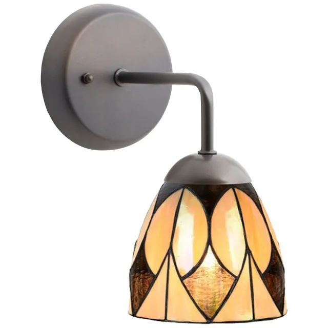 Coloured by Art Tiffany Wandarmatuur Parabola Small - Art Deco Trade Bruin