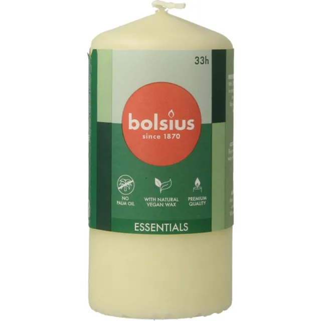 Bolsius Stompkaars - Essentials - 120/58 - 1 Stuk - Soft Pearl wit