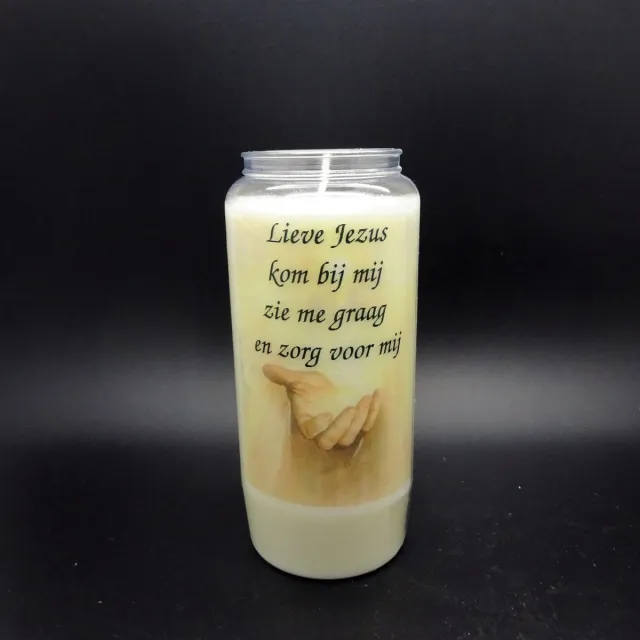 Partijhandel RODO Noveenkaars Spreuk 006 - 6 dagen brander (5 stuks) wit