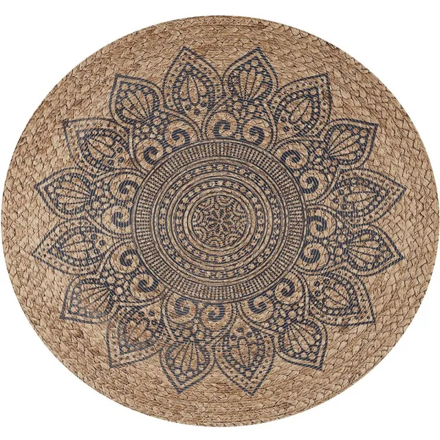 MD-Entree MD Entree - Vloerkleed - Design Mat - Universal - Mandala Natural - Ø 100 cm Meerkleurig