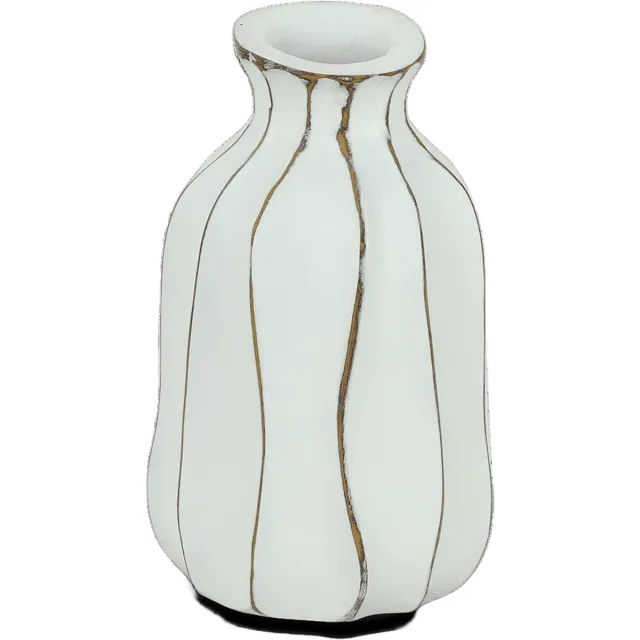 maxifleur Kunstplanten Vaas Celia Wit M D14 Creme