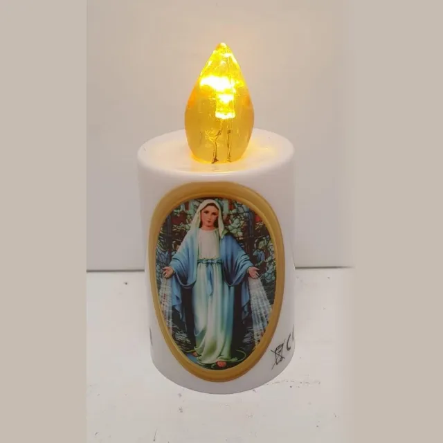 Subito Led Kaars - Maria (LUNARIS R) - Geel (warm wit) - Automatisch AAN bij donker UIT bij daglicht - 1200 branduren