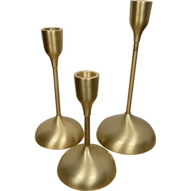 BLiving.nl B Living kandelaar Valence goud set / 3 st