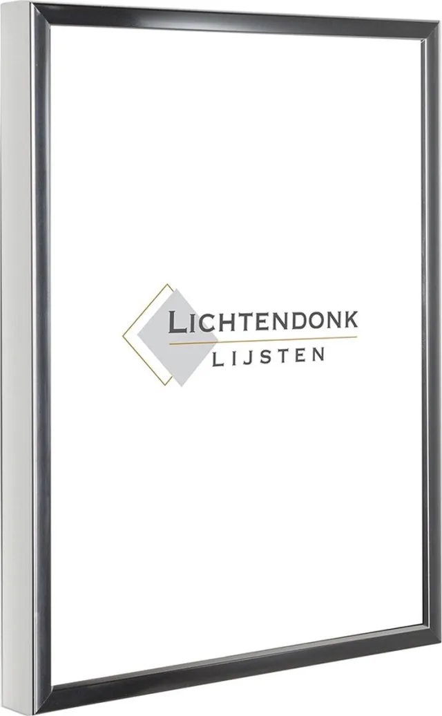 Lichtendonk Aluminium Wissellijst A2 42 x 59.4 - Glans Zilver - Helder Glas - Salerno Chrome Zilver
