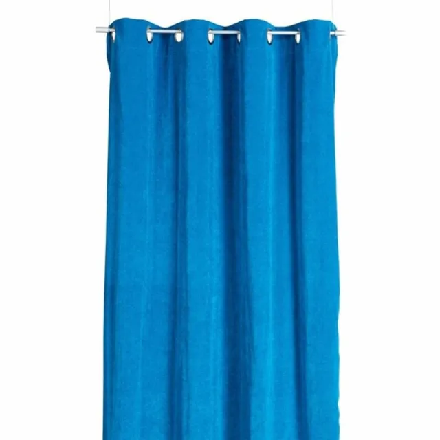 2LIF Wales ring gordijn blue 140 cm x 260 cm blauw
