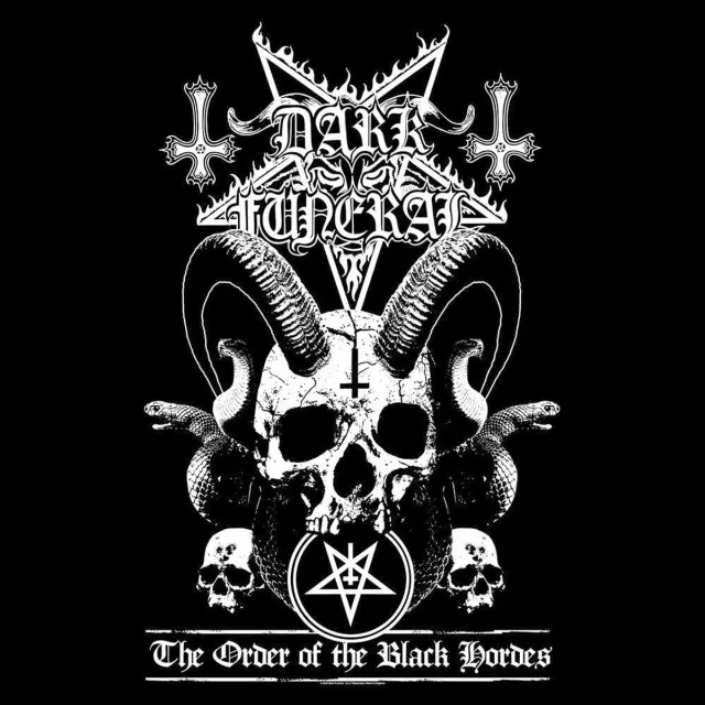 Rock Off Dark Funeral - Order Of The Black Hordes Textiel Poster - Zwart