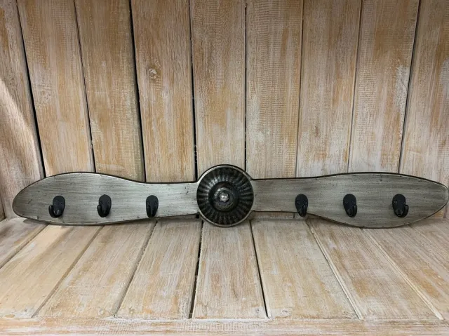 Boltze Kapstok propellor metaal 6 haken Grijs/Metaal