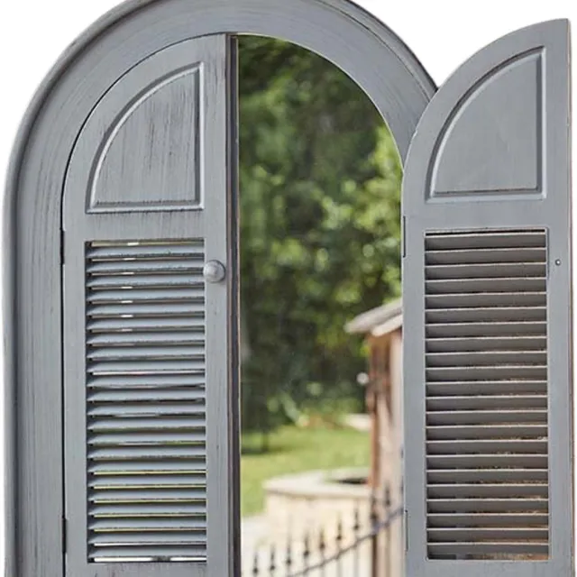 Smart Garden Products Spiegel Louvre - 70 x 50 cm - Binnen en buiten - Leisteengrijs