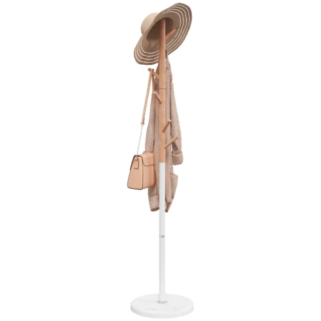 vidaXL Kapstok 172 cm gepoedercoat ijzer wit
