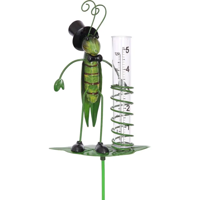 Hanamura Regenmeter Tuin met Grondpen – Pluviometer – Sprinkhaan Vorm