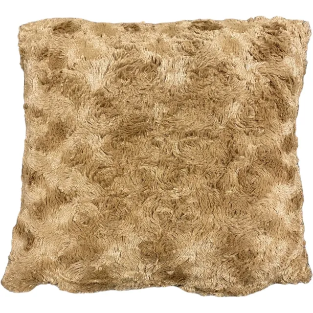 Unique Living Kussen - Nova - Zacht en Fluffy - Coconut - Bruin - 45 x 45 cm coconut bruin