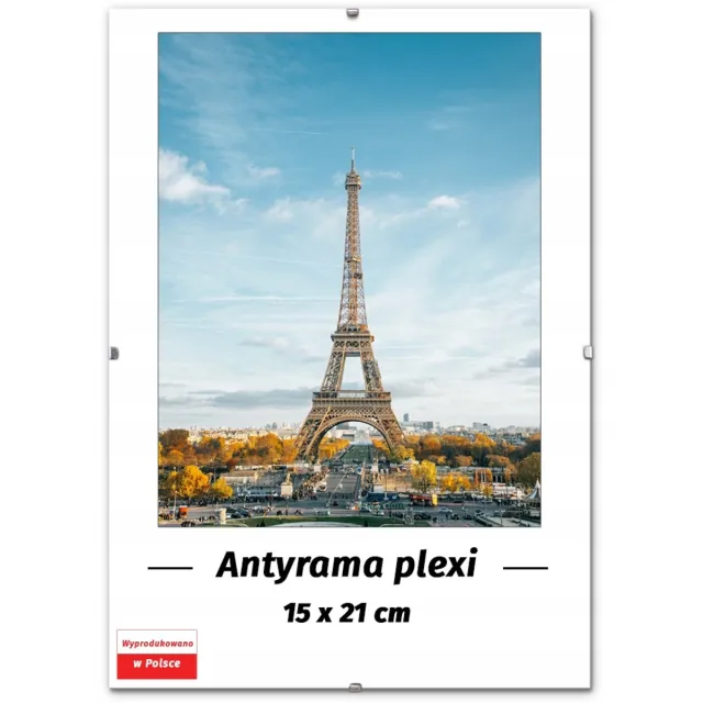 Interio Antyramka Plexi 15x21 cm - Fotolijst met HDF en UV-filter Transparant