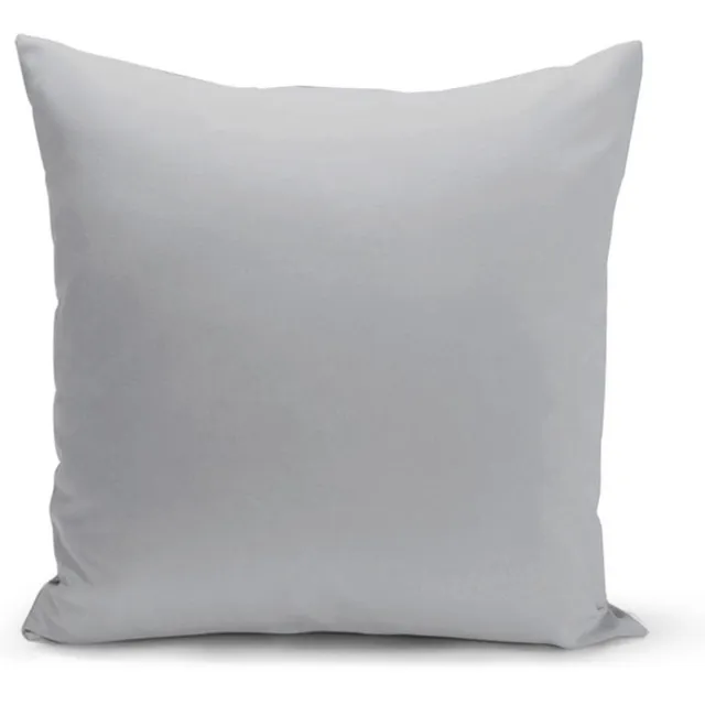 De Groen Home Bedrukt Kussenhoes Effen grijs - Kussensloop - Sierkussenhoes - Velvet hoes voor sierkussens - Velvet 45x45 cm