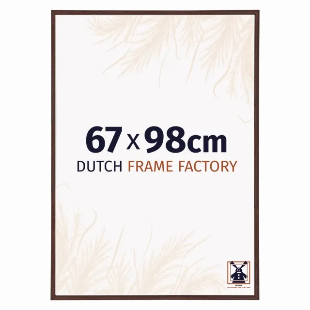 Dutch Frame Factory Fotolijst 67x98 cm - Kunststof - Bruin - Angers