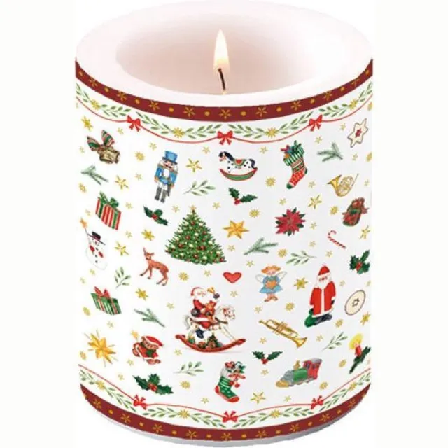 Ambiente Stompkaars Ambiente Ornaments red Rood;Groen;Wit