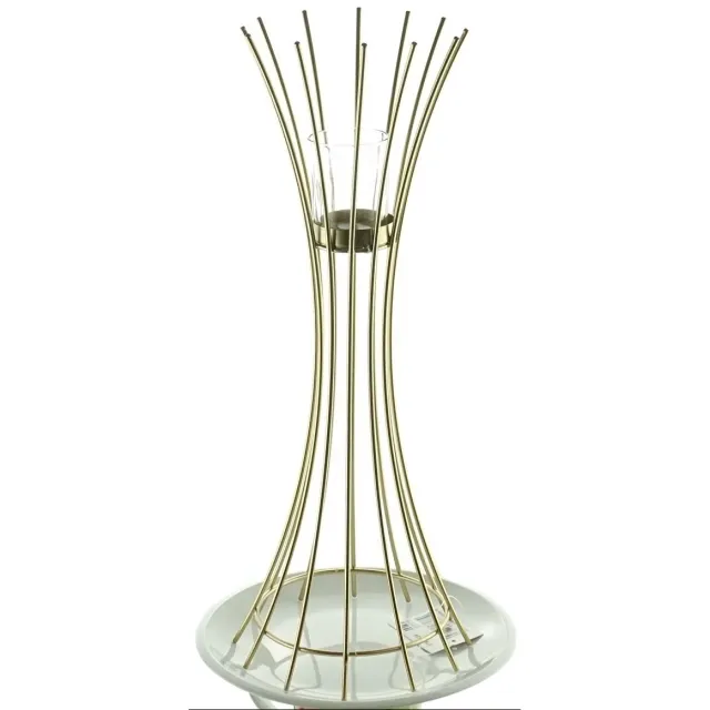 Freese nature trends kandelaar Elegance goud 40 cm Naturel