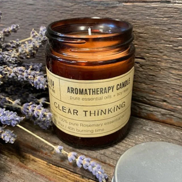 Ancient Wisdom Aromatherapie Sojakaars 200g - Helder Denken Rozemarijn