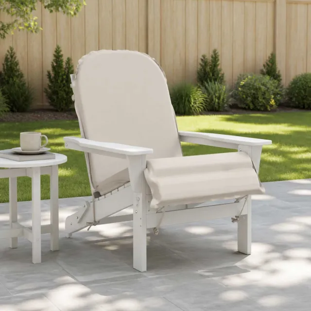 vidaXL Adirondack stoelkussen GEMERT 100% Polyester Wit