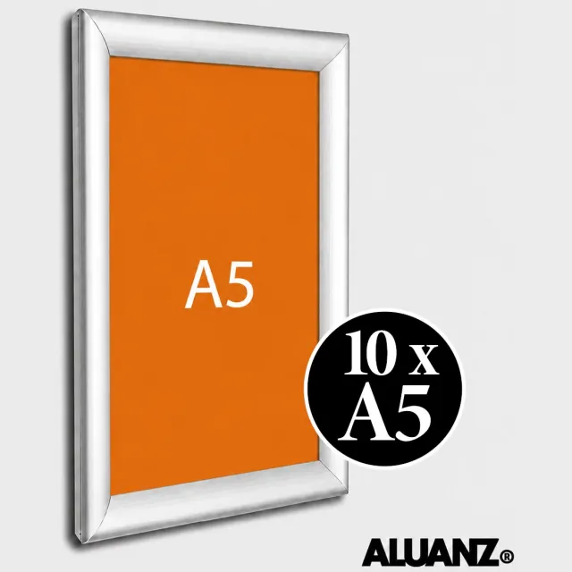 Kliklijstshop Kliklijst A5 | 10 x A5 Kliklijsten Aluminium
