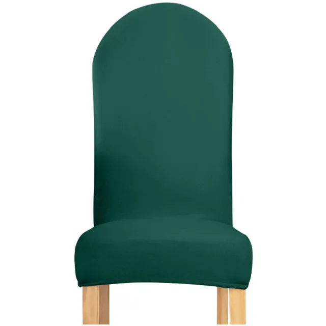 MEBLE ODNOWA Veloursen Stoelhoes - Gebogen Rugleuning - Fluweel - Flasjgroen