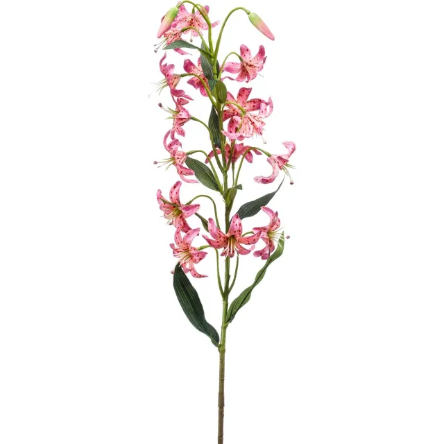 Emerald Kunstbloem Lelie 80cm zachtroze - Kunstplant voor binnen