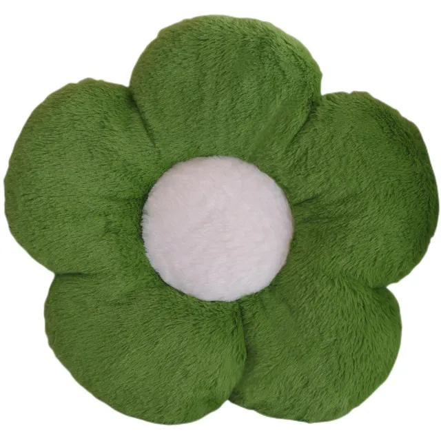 Ibenzoa Charmant Bloemvormig Sierkussen voor Bank, Stoel en Auto - 40 x 40 cm, Lichtgroen