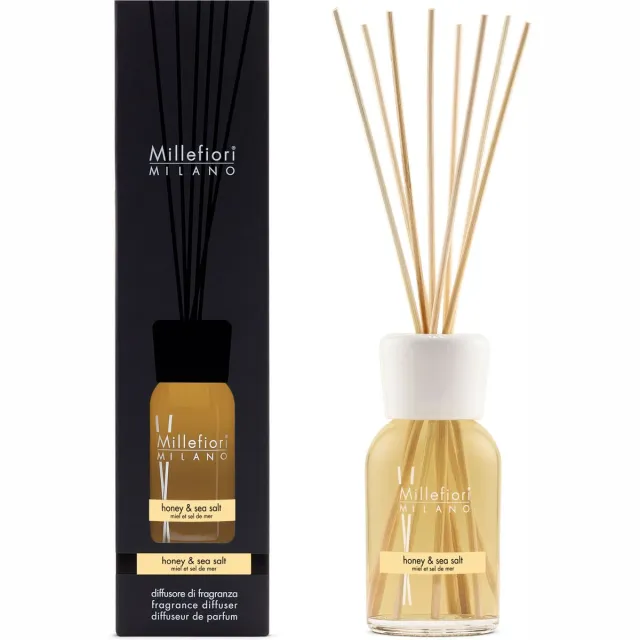 millefiori Milano Geurstokjes 250 ml - Honey & Sea Salt Geel