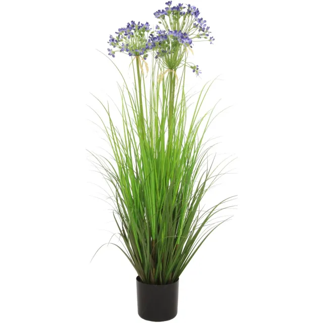 Emerald Kunstplant Agapanthus Gras blauw 110cm - Kunstplant voor binnen