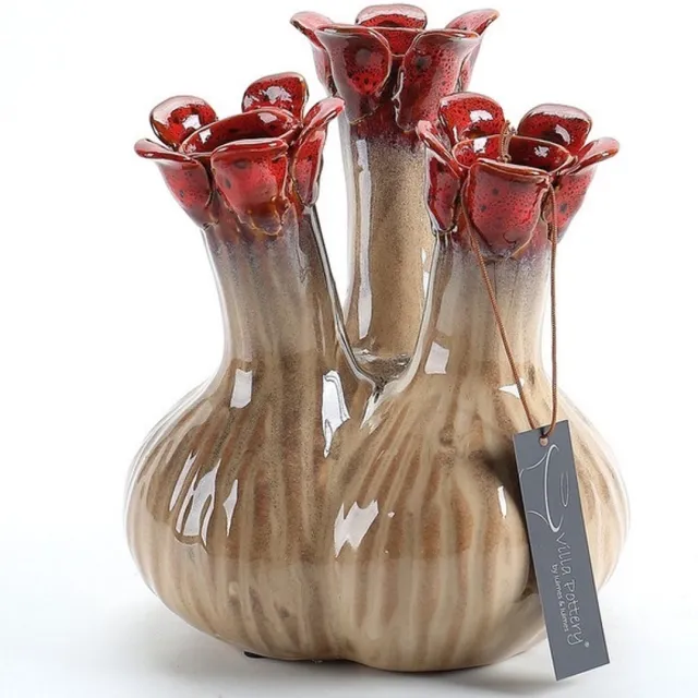 Villa Pottery Vaas Quito 16x16x18 Hoog rood