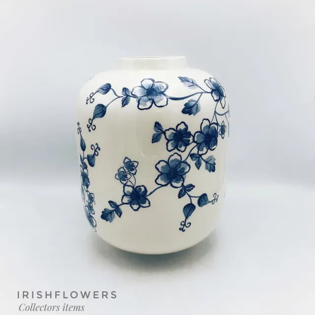Villa Pottery Vaas - Decoratie - Villa Pottery - Woondecoratie - Handmade - Keramiek - Dutch Blue 3 Wit