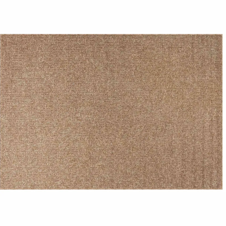 vidaXL Binnen- en buitentapijt AGIRA Naturel 200 x 140 cm Polyester Bruin