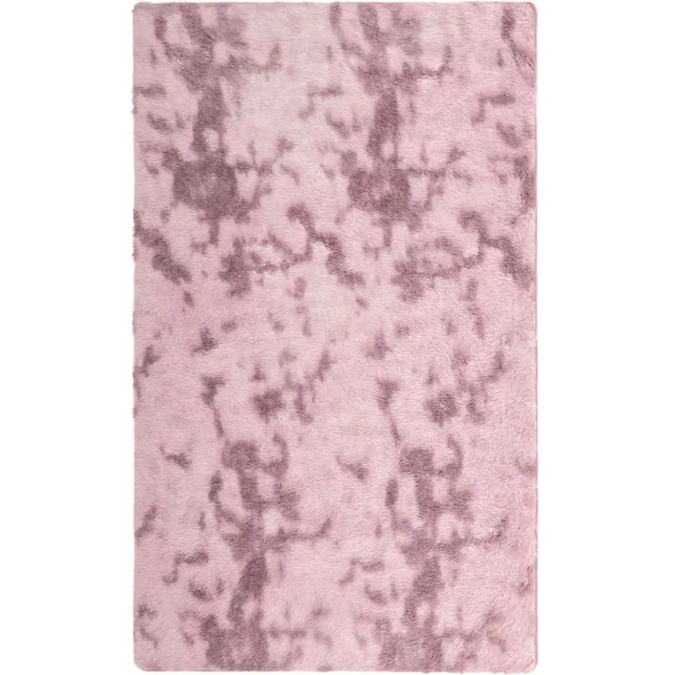 vidaXL Hoogpolig vloerkleed NAVARRA 60x100 cm polyester stoffig roze