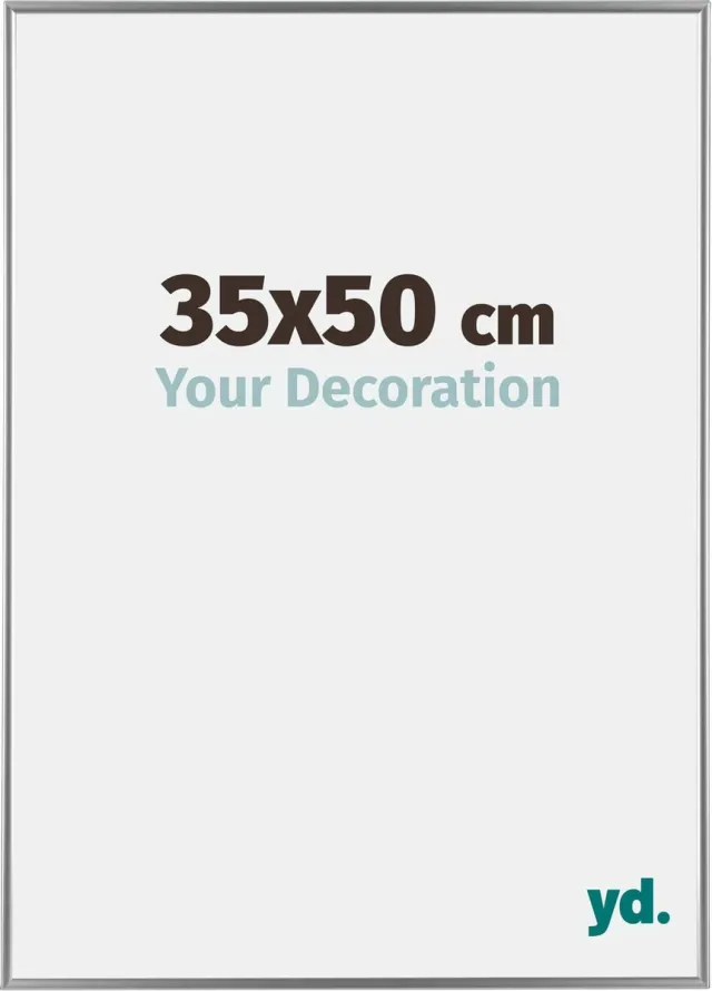 yd. Your Decoration - Fotolijst 35x50 cm - Kunststof - Zilver Hoogglans - Evry