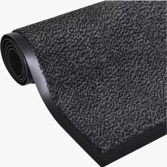 Hamat 2x Hamat Deurmat Spectrum antraciet 60x80cm antraciet gemeleerd