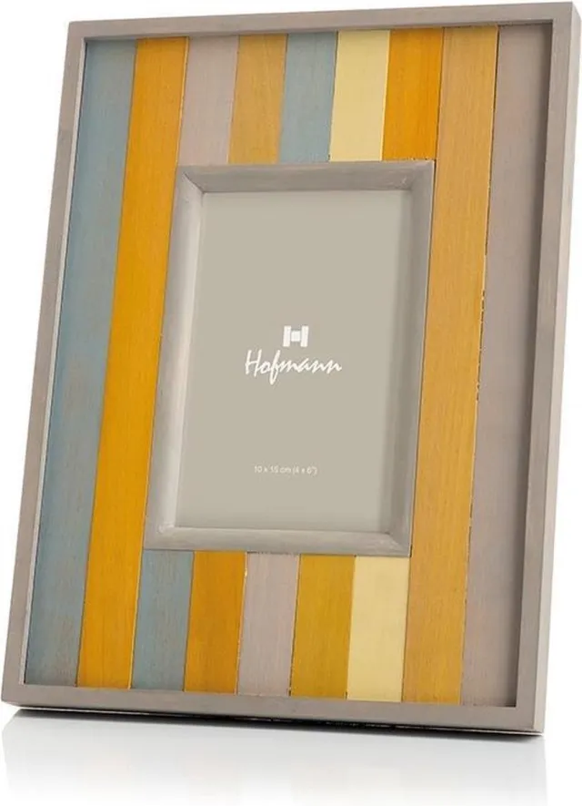 Hofmann Fotolijst - Hofmann - Fotolijst hout 10x15 cm - kleurrijk - Mod. 956 bruin