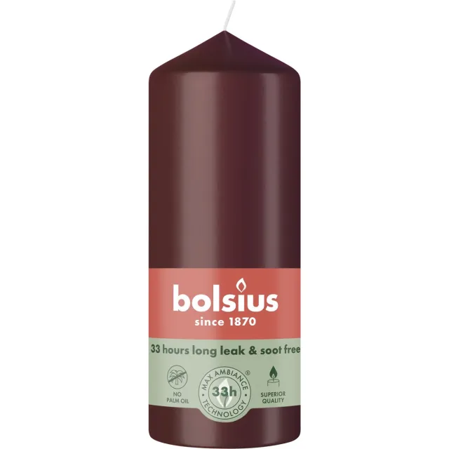 Bolsius Stompkaars 150/58 Velvet Red (1 stuk)