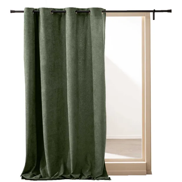 Douceur d intérieur Douceur d'intérieur - Gordijn met ogen 140 x 260 cm WINONA - groen