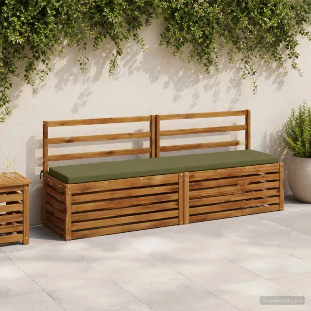vidaXL Bankkussen SOEST 100% Polyester Olijfgroen 170 x 40 x 5 cm