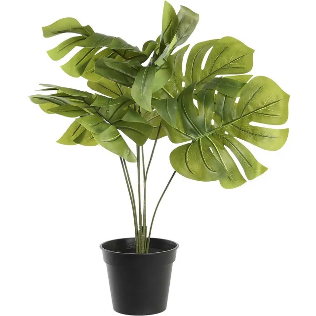 Item International Items Kunstplant Monstera plant in bloempot - Groen - 30 x 50 cm - Kamerplanten